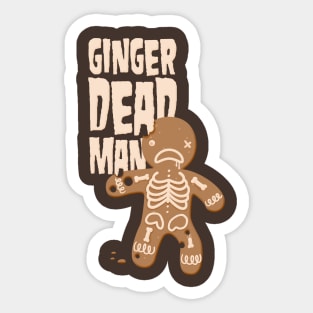 Ginger Dead Man Sticker